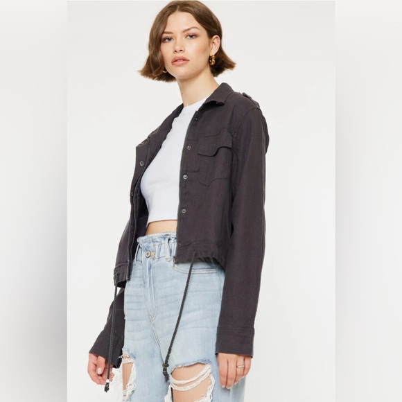 KanCan Cyclone Gray Utility Jacket Size S - Picture 1 of 13